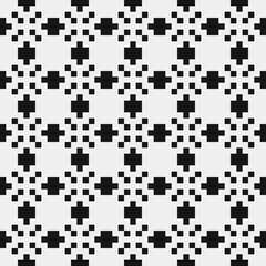 Fototapeta premium Abstract Cross Pattern Dots Logo generative computational art illustration