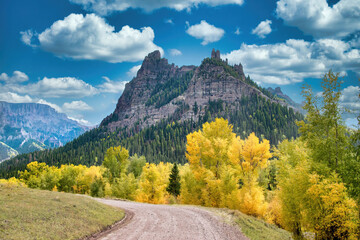 fall mountain road