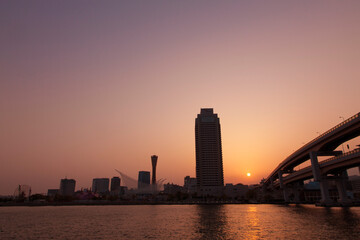 Fototapeta premium 神戸の夕暮れ2013年