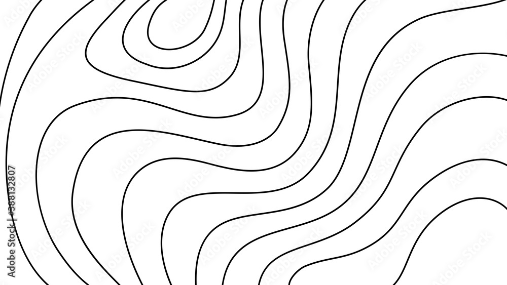 Poster high-altitude topographic contour in the style of connected wires. concept of a conditional geograph