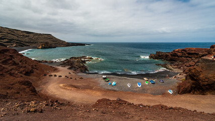 Bahia de El Golfo en Lanzarote