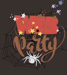 web Halloween party elements, vector illustration