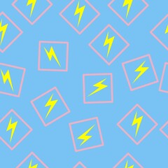 Blue lightning seamless pattern. suitable for background, fashion, banner, cover, etc.