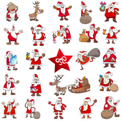 Christmas cartoon characters big set