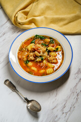 Tuscan Sausage Gnocchi Bean Soup