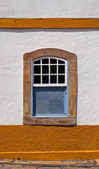 Ancient colonial window in Ouro Preto, Brazil
