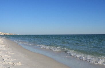 View of the Gulf of Mexico from the beach of Santa Rose Island