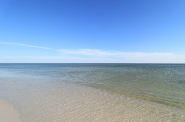 View of the Gulf of Mexico from the beach of Santa Rose Island