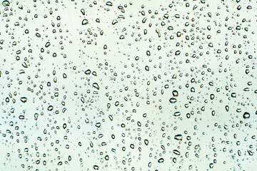 Abstract Photo of Raindrops on Window