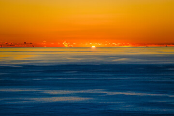 Obraz premium sunset over the sea