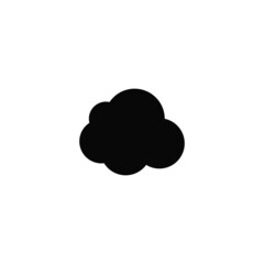 Isolated Cloud icon on white background