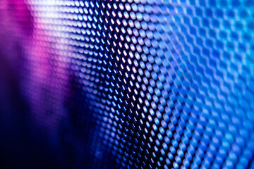 CloseUp LED blurred screen. LED soft focus background. abstract background ideal for design.