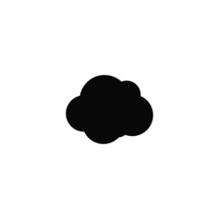Isolated Cloud icon on white background