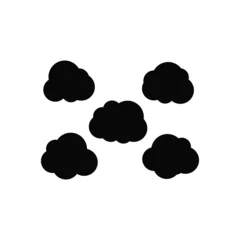 Rolgordijnen Isolated Cloud icon on white background © Elimam