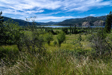Fototapeta na wymiar Valley next to the Black Lake, Idaho