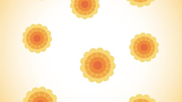happy bhai dooj celebration animation with golden flowers pattern