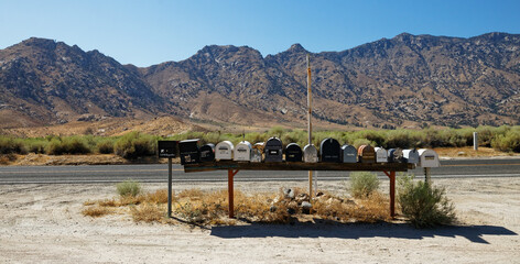 mailboxes in the desert