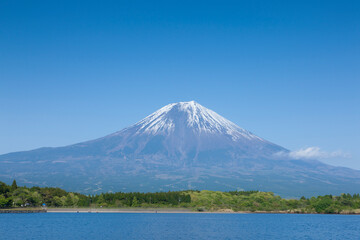 田貫湖と富士山