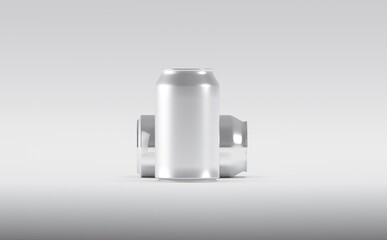 Aluminium Can Mockup 3D illustration