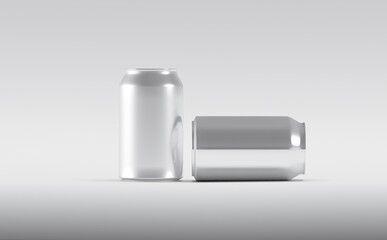 Aluminium Can Mockup 3D illustration