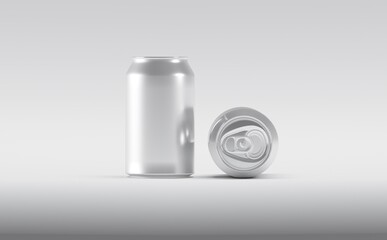 Aluminium Can Mockup 3D illustration