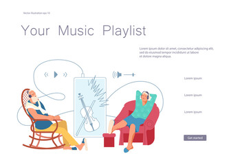 Music or Audiobook service