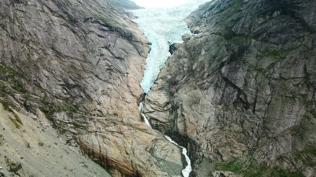 Briksdalsbreen glacier arm of Jostedalsbreen, Briksdalsbre, Norway