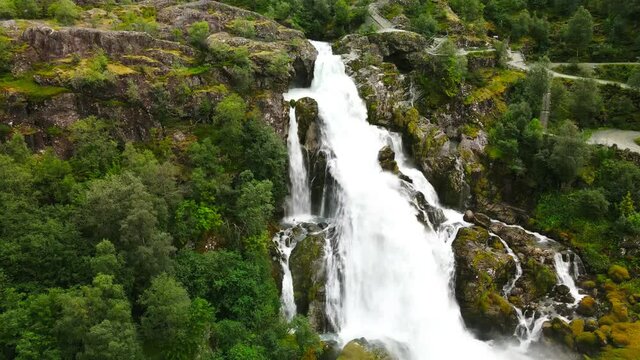 Briksdalsbreen glacier arm of Jostedalsbreen, Briksdalsbre, Norway