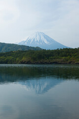 西湖と富士山