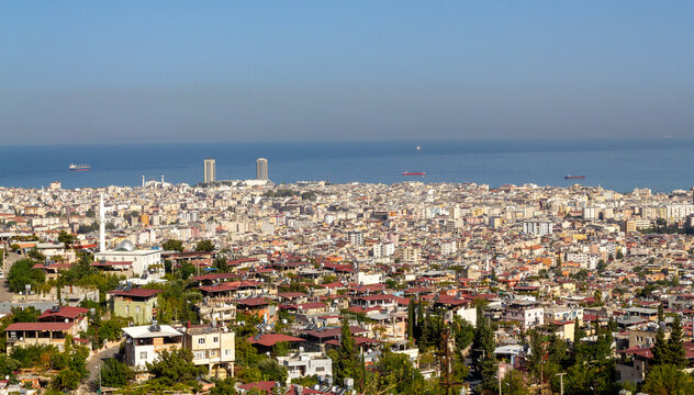 Iskenderun city panoramic view. Hatay, Turkey