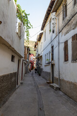 Fototapeta na wymiar View of streets and houses in old Antakya city center. Hatay, Turkey