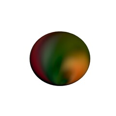 Colorful sphere on white background.
