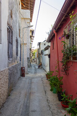 Fototapeta na wymiar View of streets and houses in old Antakya city center. Hatay, Turkey
