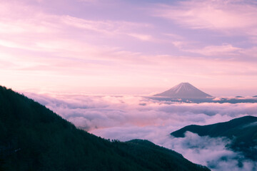 Fototapeta premium 櫛形山からの富士山