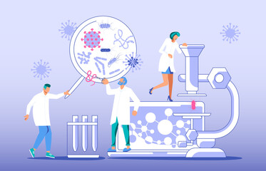 Vaccine research concept