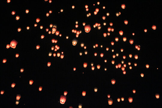 Sky lantern festival in Pingxi, Taiwan