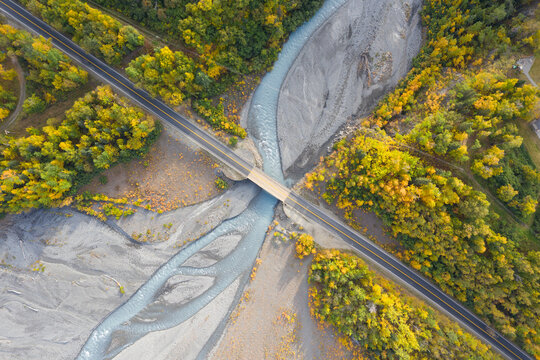 Fall Drone Textures in Alaska