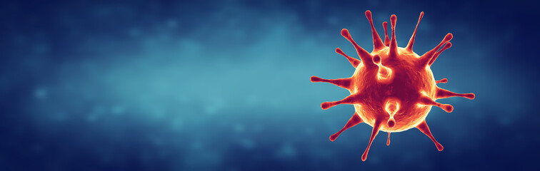New covid-19 conoravirus outbreak. 3D illustration