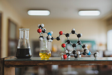Lab Glassware In A School Classroom