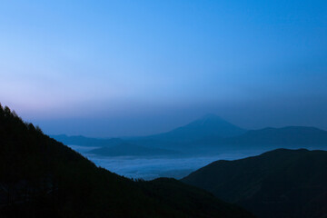 櫛形山からの富士山