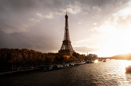 Eiffel Tower in Paris.
