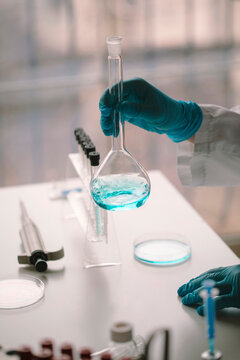 Chemist Doing Chemical Experiments