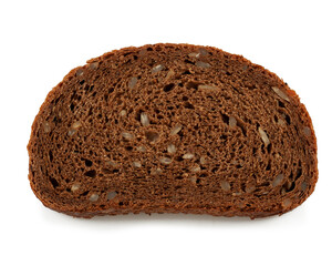 slice of rye bread with sunflower seeds