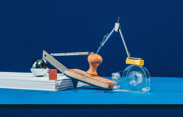 Office Supplies / Vertical Objects-Abstract Set Ups.