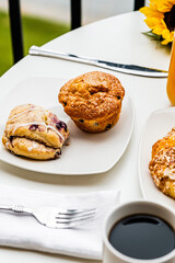 muffins on a table