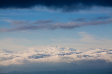 田子の浦から見た空と雲