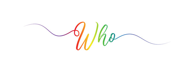 letter  script calligraphy banner colorful