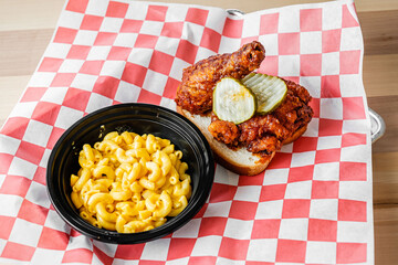 Fried chicken on a table