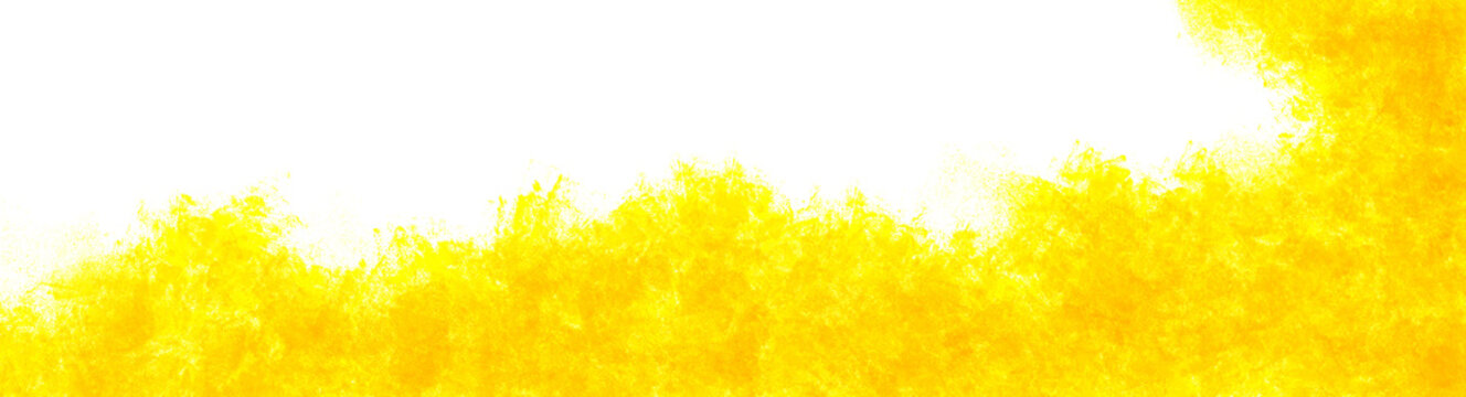 Yellow Paint Color Explosion Isolated White Background. Splash. Industrial Print Concept Background