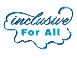 Inclusive For All - hand lettering design about trend of making products accessible for everybody